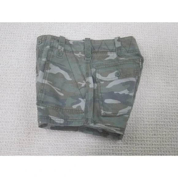 Free People Womens Shorts 2 Camo‎ Camouflage Casual Cotton - Picture 6 of 10